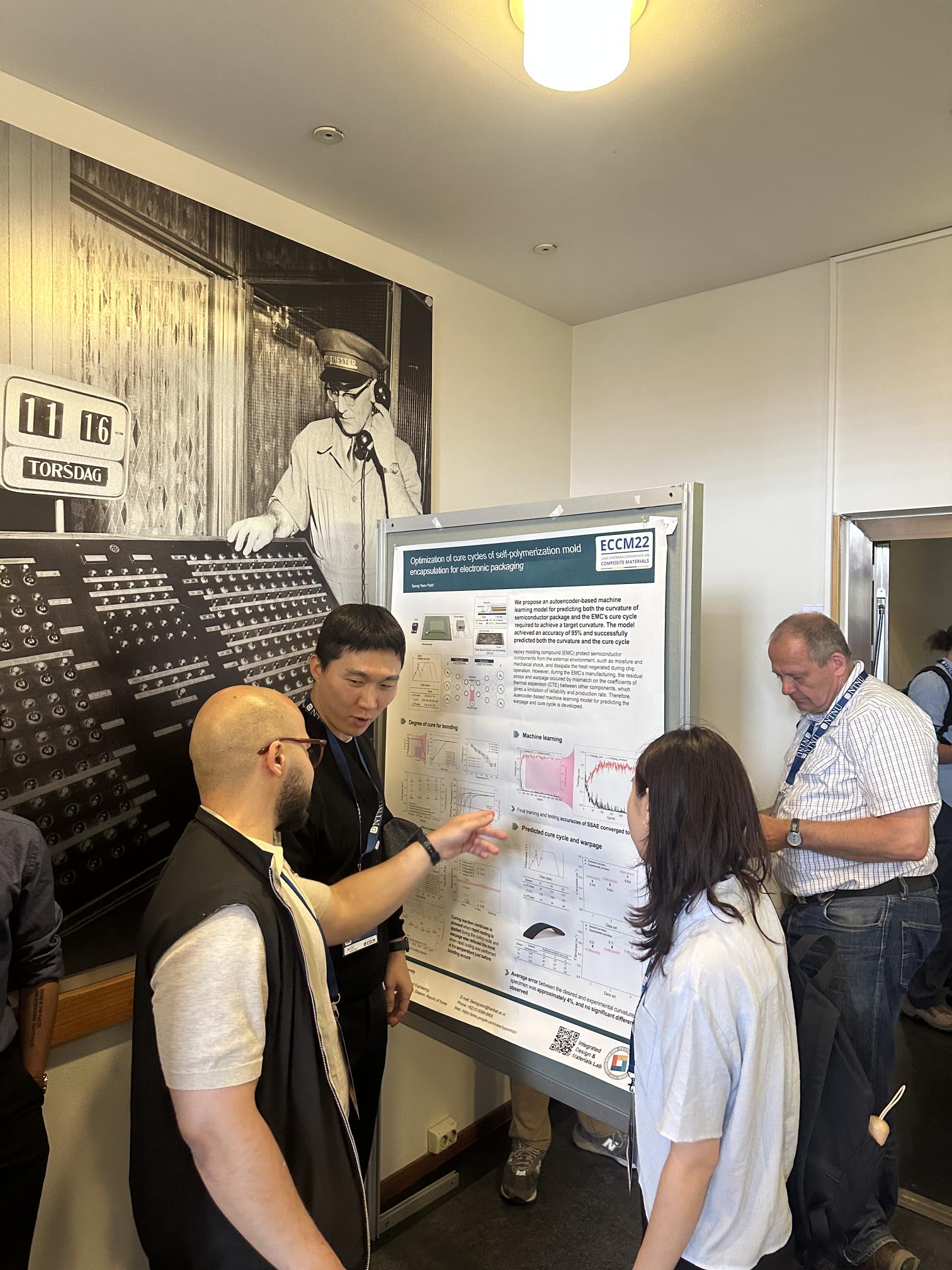 Presented at ECCM22 in Oslo on statistically equivalent 3D CFRP microstructure generation – photo 2