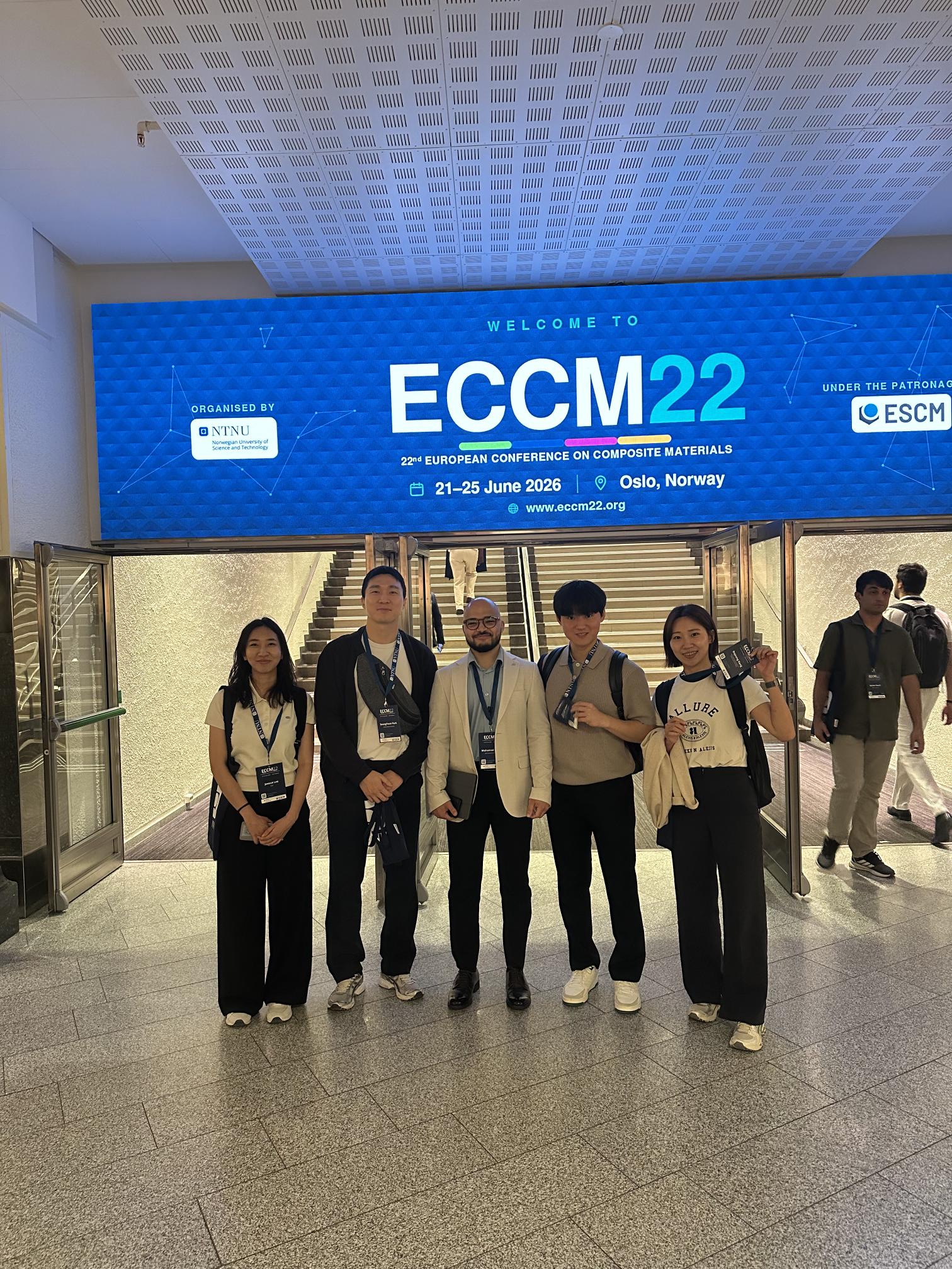 Presented at ECCM22 in Oslo on statistically equivalent 3D CFRP microstructure generation – photo 3
